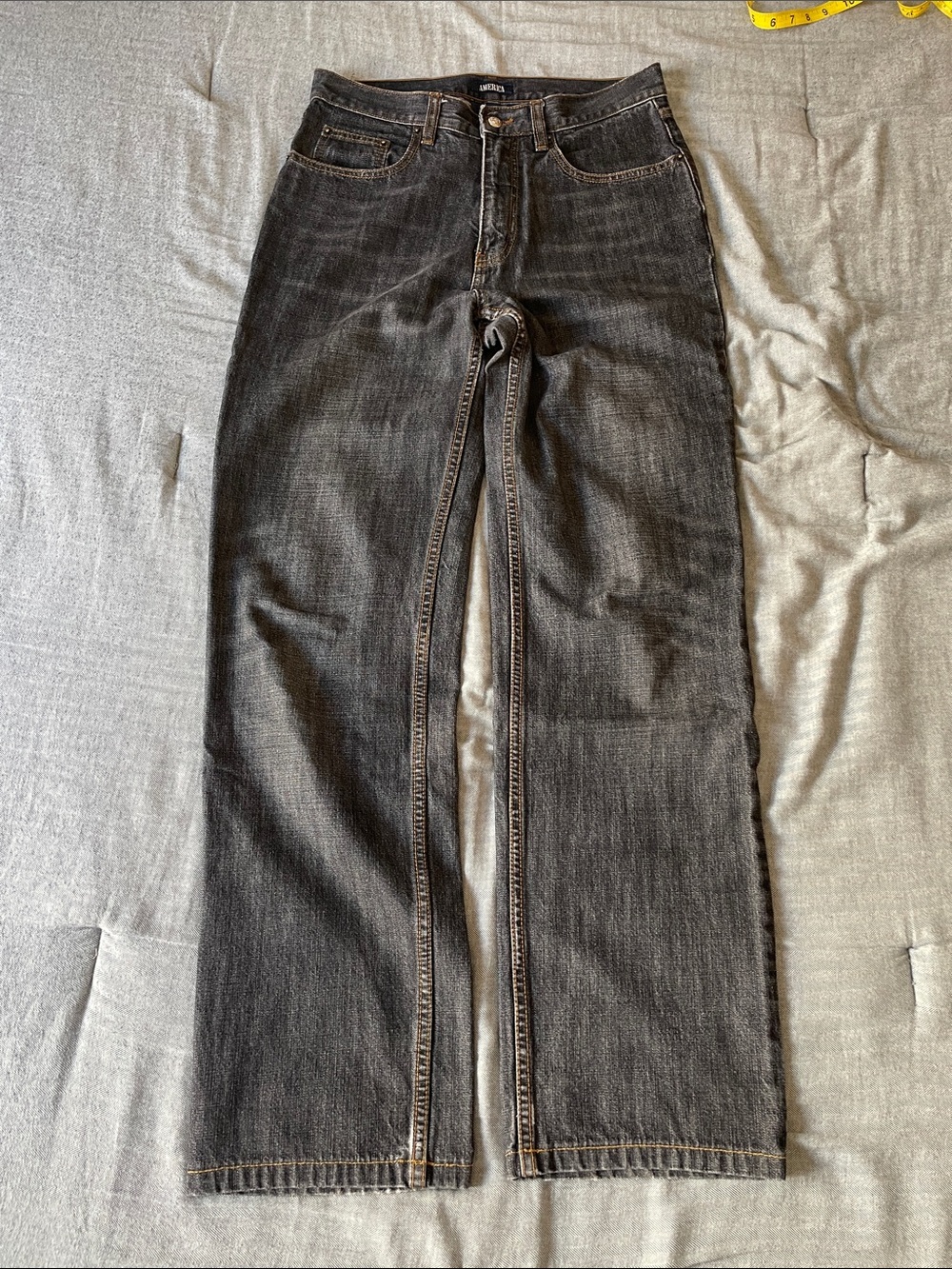 Dark Grey America Straight Jeans 30x31